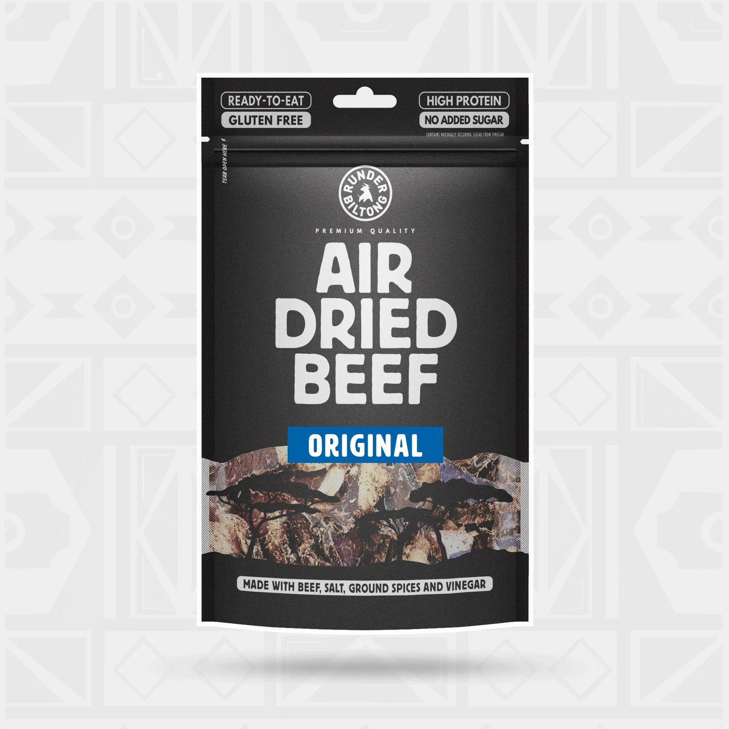 Halal Biltong Stücke 150g (mit Fett)