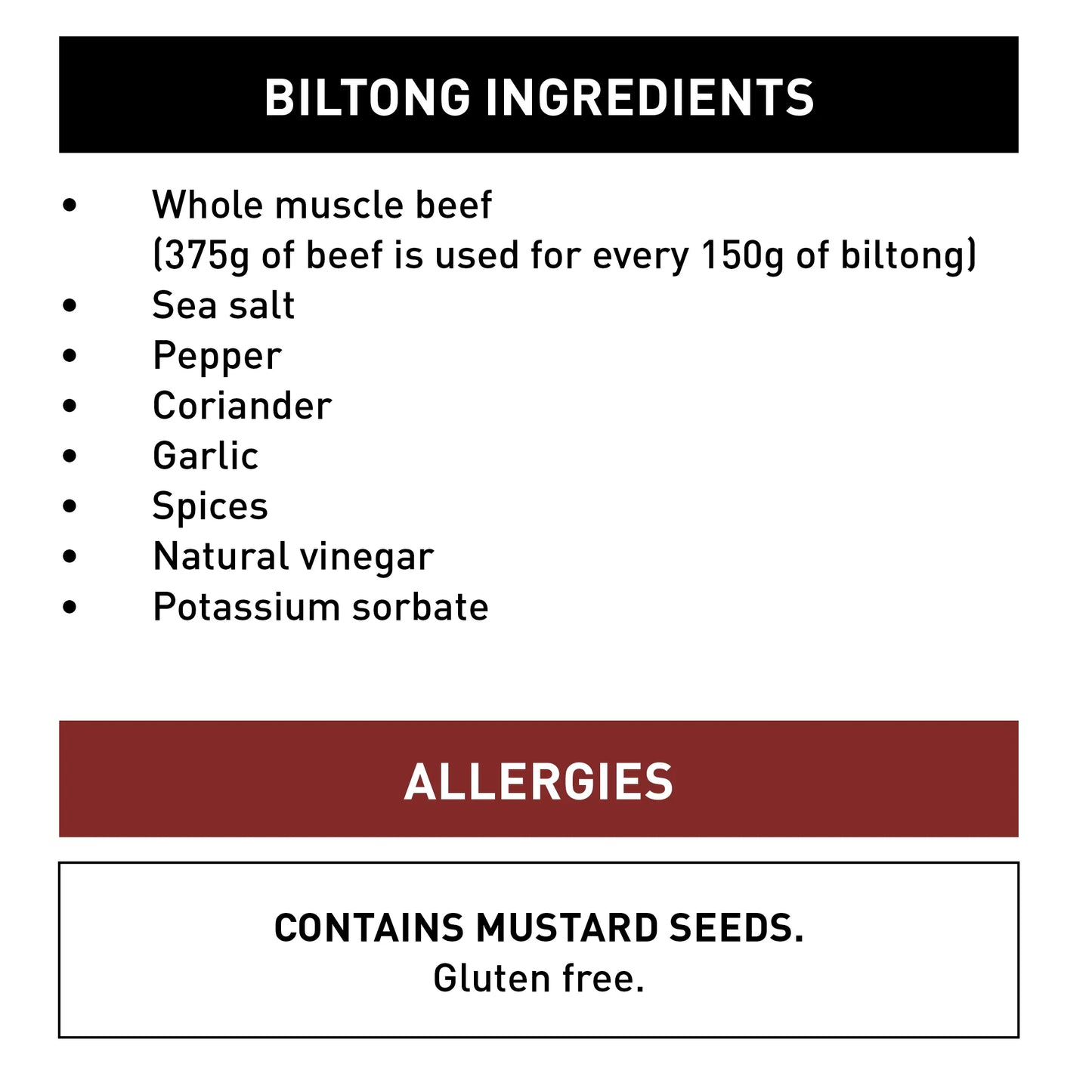 Halal Biltong Stücke 150g (mit Fett)