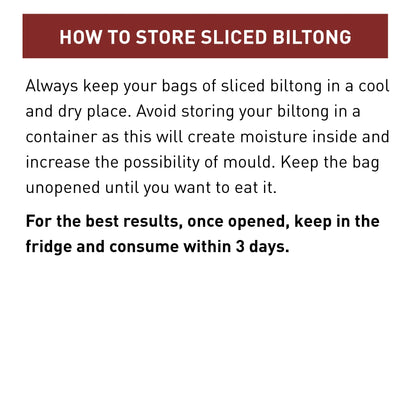 Halal Biltong Stücke 150g (mit Fett)